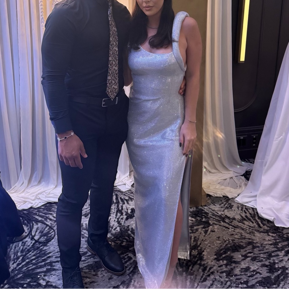 Fashion Nova Silver Gown
